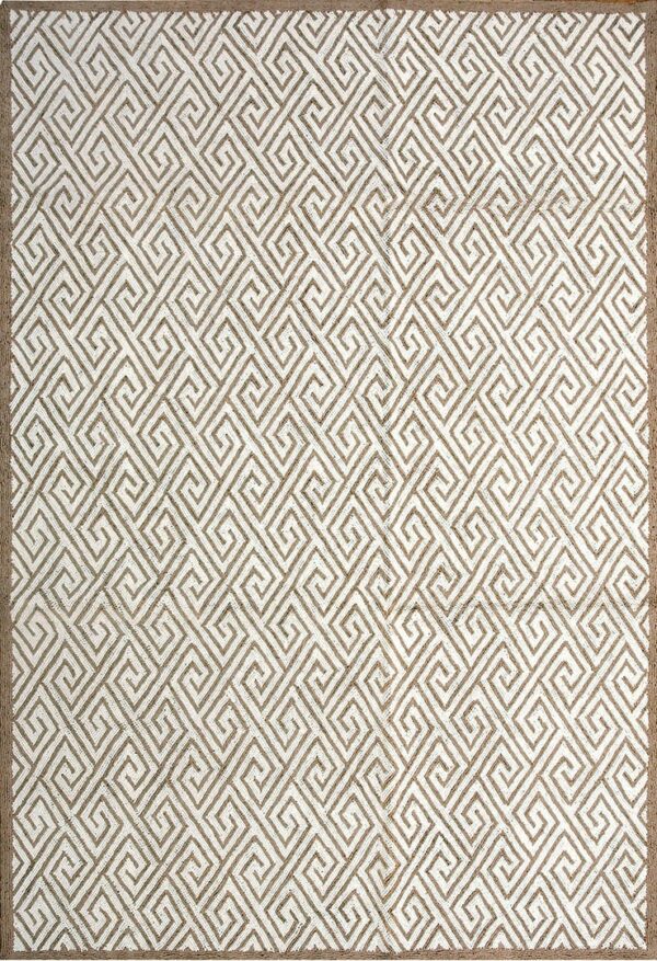 Contemporary american hooked rug, design 1034l