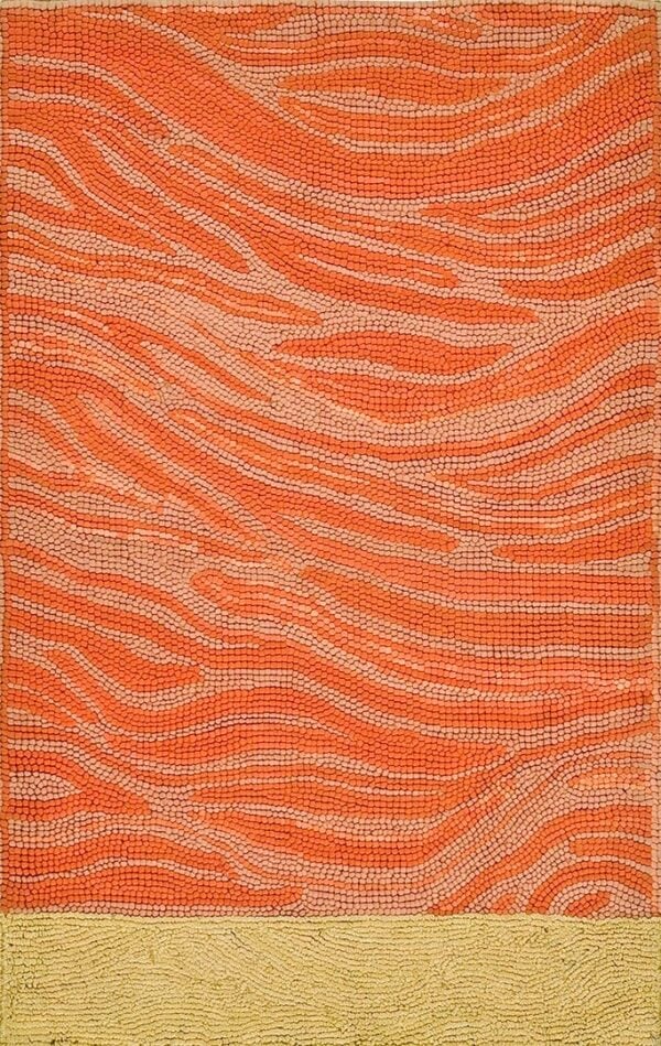 Contemporary american hooked rug, design 1038a 1 Contemporary american hooked rug, design 1038a