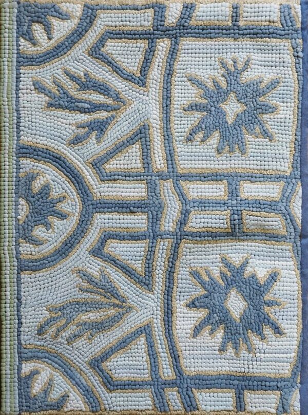 Contemporary american hooked rug, design 1039d 1 Contemporary american hooked rug, design 1039d