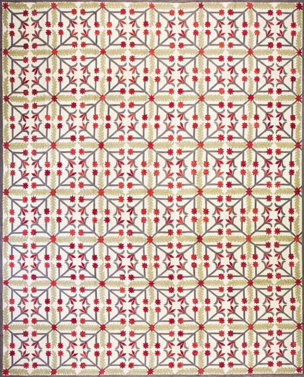 Contemporary american hooked rug, design 1040 1 Contemporary american hooked rug, design 1040