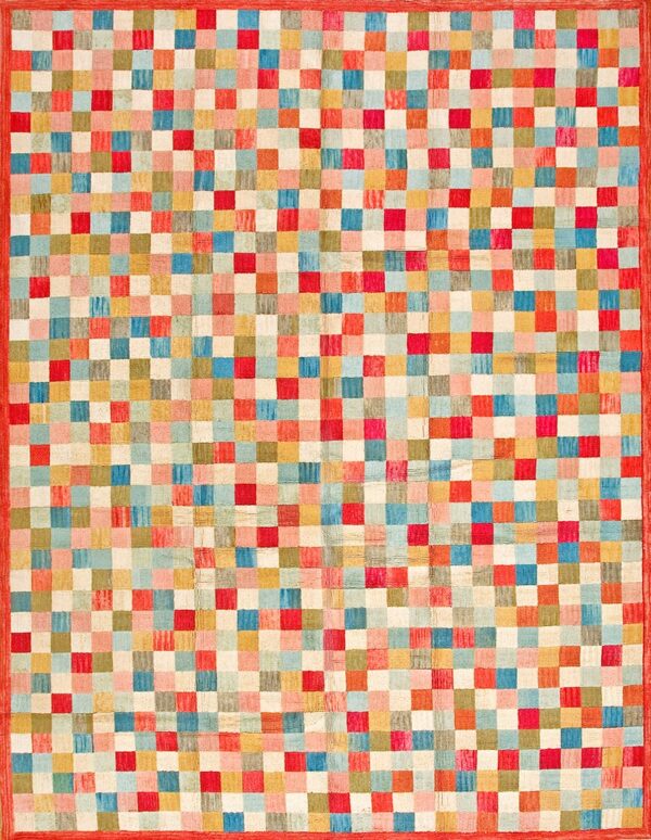 Contemporary american hooked rug, design 1042 1 Contemporary american hooked rug, design 1042