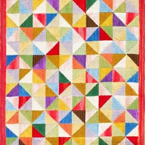 Contemporary American hooked rug, design 1043B