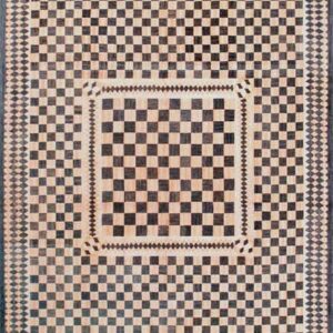 Contemporary American hooked rug, design 1048B