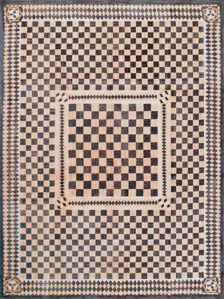 Contemporary american hooked rug, design 1048b 1 Contemporary american hooked rug, design 1048b