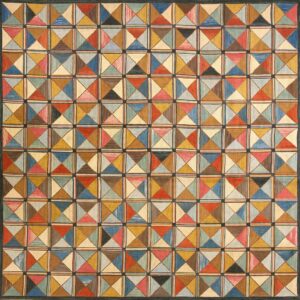 Contemporary American hooked rug, design 1050
