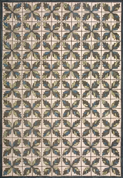 Contemporary american hooked rug, design 1052 1 Contemporary american hooked rug, design 1052