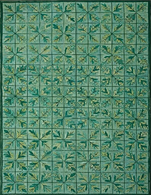 Contemporary american hooked rug, design 1052b 1 Contemporary american hooked rug, design 1052b