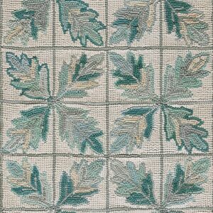 Contemporary American hooked rug, design 1052D