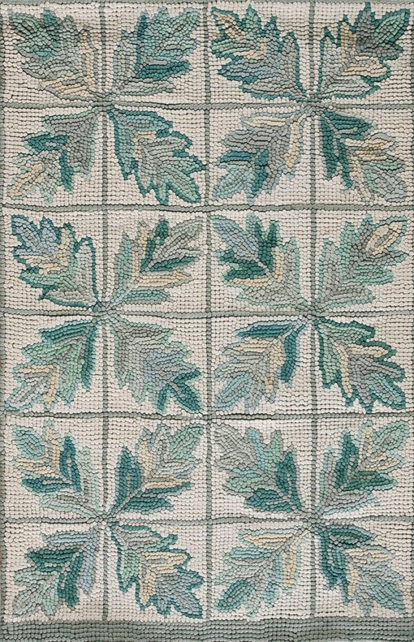 Contemporary american hooked rug, design 1052d 1 Contemporary american hooked rug, design 1052d