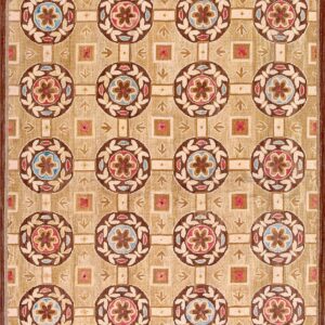 Contemporary American hooked rug, design 1057