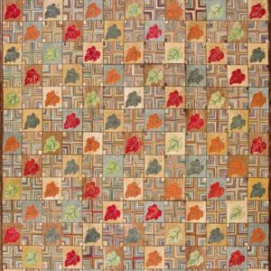Contemporary American hooked rug, design 1058