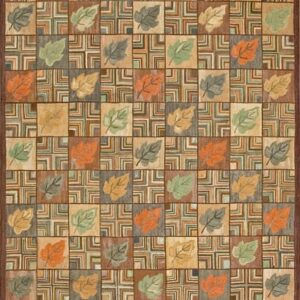 Contemporary American hooked rug, design 1058C
