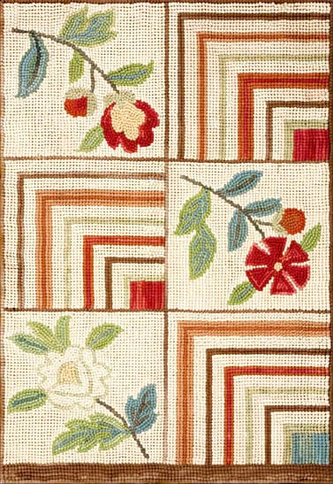 Contemporary american hooked rug, design 1059c 1 Contemporary american hooked rug, design 1059c