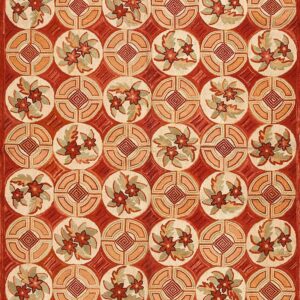 Contemporary American hooked rug, design 1060