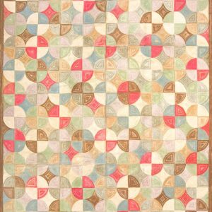 Contemporary American hooked rug, design 1061