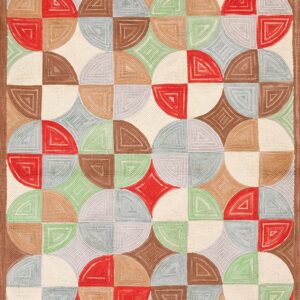 Contemporary American hooked rug, design 1061C