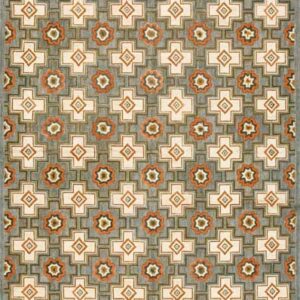 Contemporary American hooked rug, design 1065