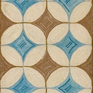 Contemporary American hooked rug, design 1070