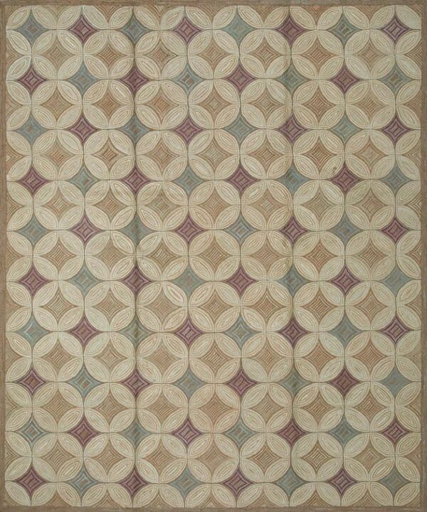 Contemporary american hooked rug, design 1070b