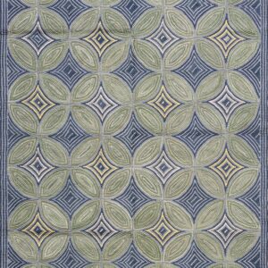 Contemporary American hooked rug, design 1070F