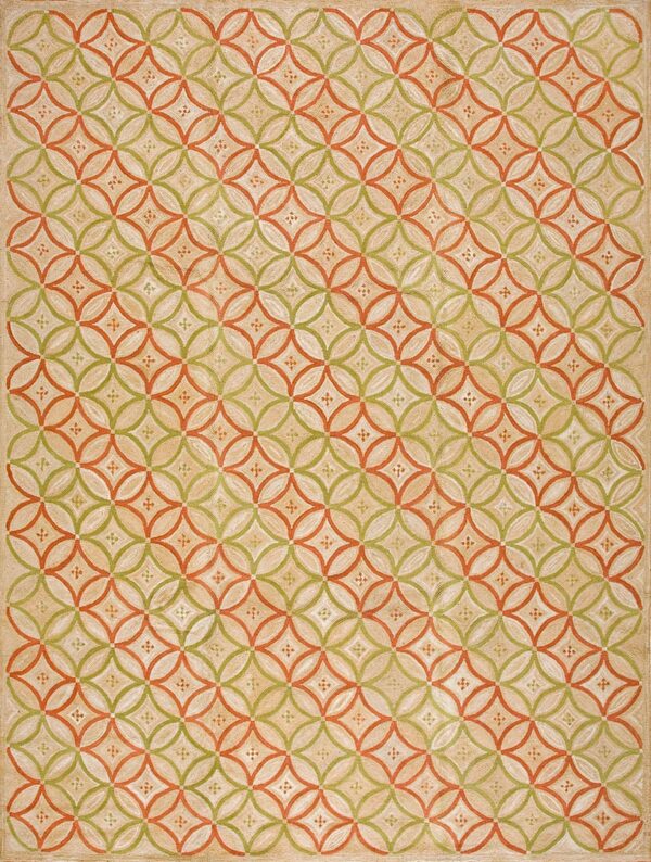 Contemporary american hooked rug, design 1071 1 Contemporary american hooked rug, design 1071
