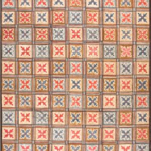 Contemporary American hooked rug, design 1074
