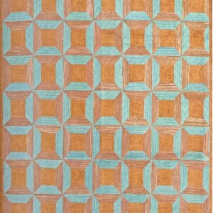 Contemporary American hooked rug, design 1078B