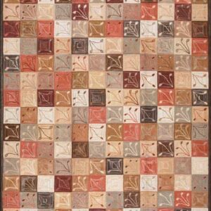 Contemporary American hooked rug, design 1079