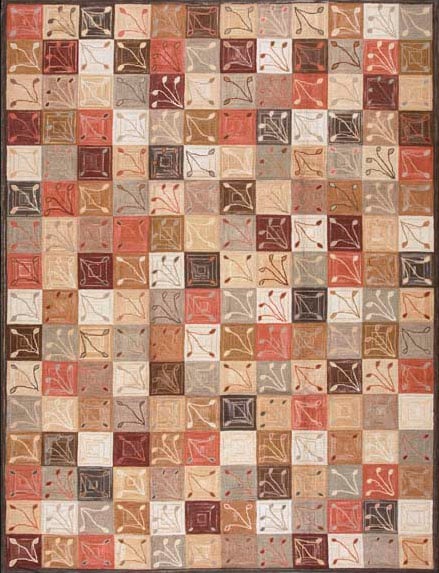 Contemporary american hooked rug, design 1079 1 Contemporary american hooked rug, design 1079