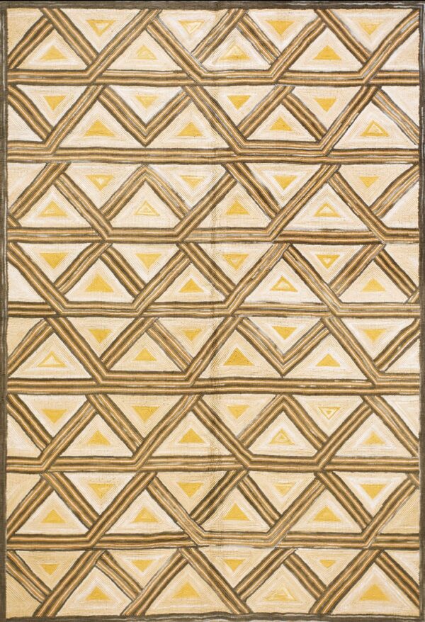 Contemporary american hooked rug, design 1083 1 Contemporary american hooked rug, design 1083