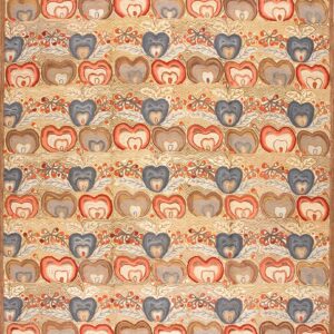 Contemporary American hooked rug, design 1084