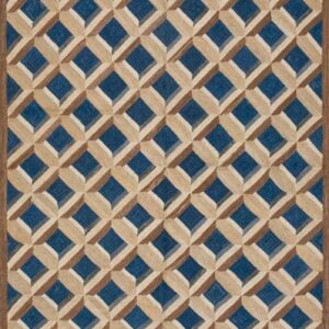 Contemporary American hooked rug, design 1087