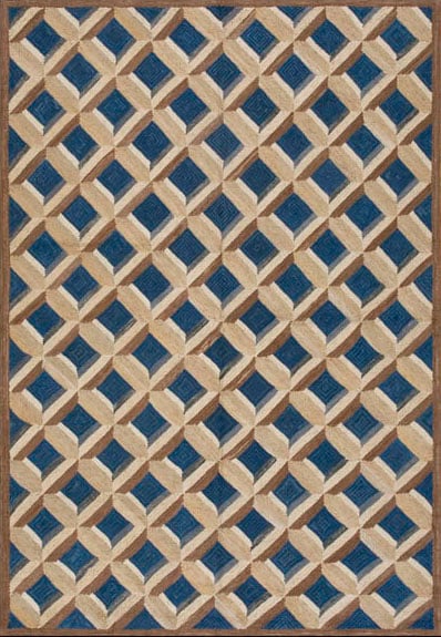 Contemporary american hooked rug, design 1087 1 Contemporary american hooked rug, design 1087
