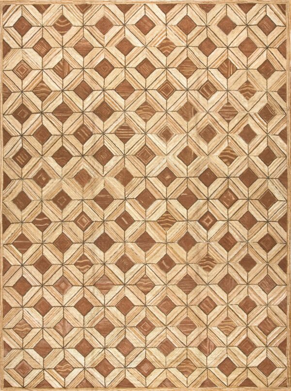 Contemporary american hooked rug, design 1088