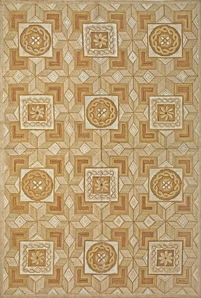 Contemporary american hooked rug, design 1095 1 Contemporary american hooked rug, design 1095