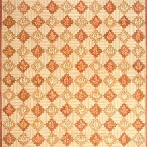 Contemporary American hooked rug, design 1103B