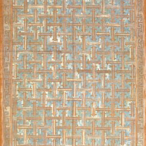 Contemporary American hooked rug, design 1105