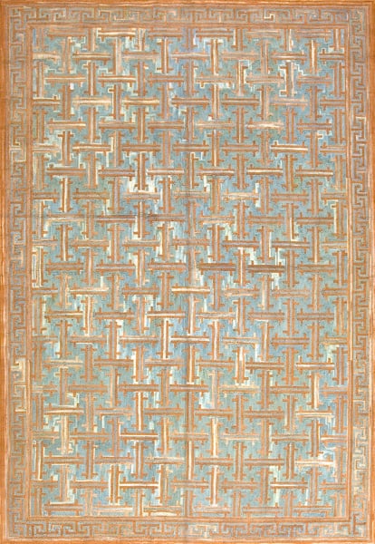 Contemporary american hooked rug, design 1105 1 Contemporary american hooked rug, design 1105