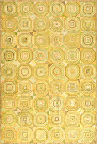 Contemporary american hooked rug, design 1128 1 Contemporary american hooked rug, design 1128