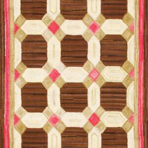 Contemporary American hooked rug, design 1145