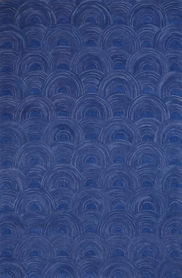 Contemporary american hooked rug, design 1177