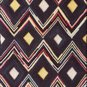 Contemporary American hooked rug, design 1185B