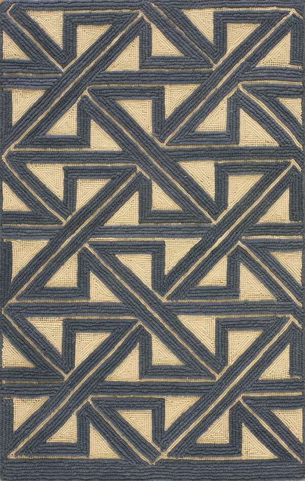 Contemporary american hooked rug, design 1188b 1 Contemporary american hooked rug, design 1188b