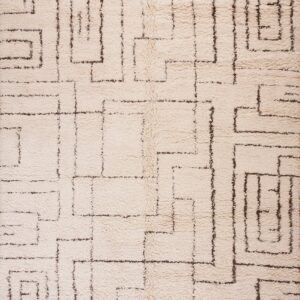 Contemporary American hooked rug, design 12001B