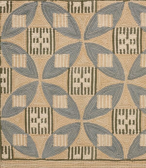 Contemporary american hooked rug, design 1253b 1 Contemporary american hooked rug, design 1253b