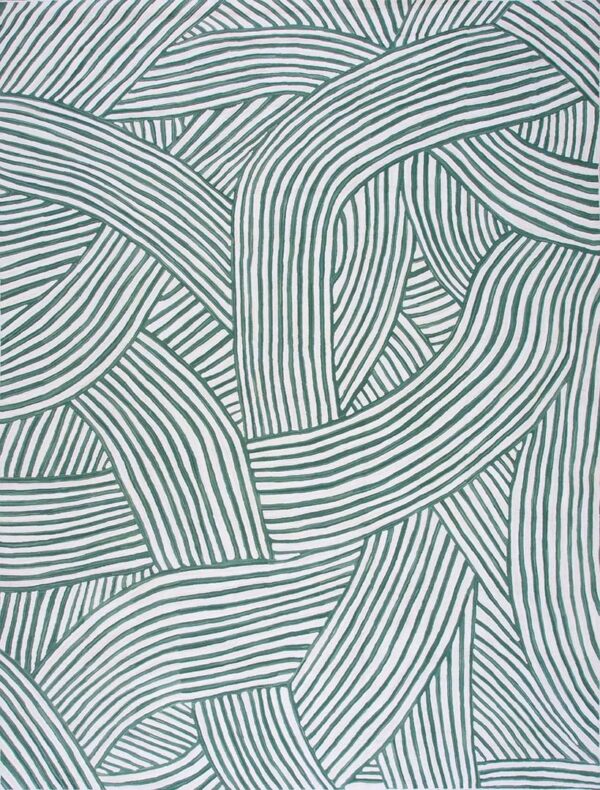 Contemporary american hooked rug, design 1282