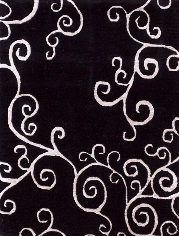 Contemporary tibetan rug, design 13023 1 Contemporary american hooked rug, design 13023