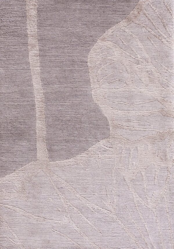 Contemporary tibetan rug, design 13025 1 Contemporary american hooked rug, design 13025