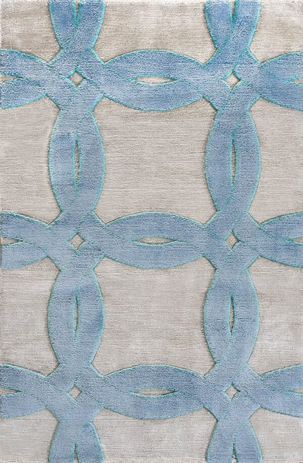 Contemporary tibetan rug, design 13045b 1 Contemporary american hooked rug, design 13045b