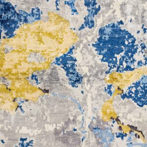 Contemporary American hooked rug, design 13047C